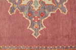 9x11 Purple and Pink Turkish Oushak Rug