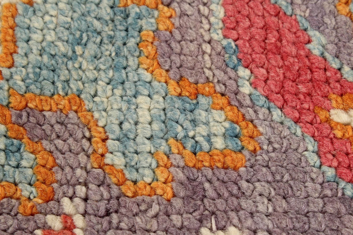 9x11 Purple and Pink Turkish Oushak Rug