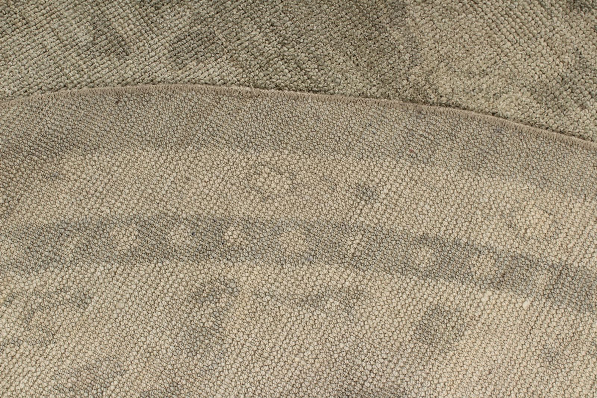 9x9 Green and Ivory Turkish Oushak Rug