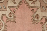 8x12 Pink and Beige Turkish Tribal Rug
