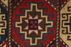 4x6 Burdgundy and Ivory Turkish Tribal Rug