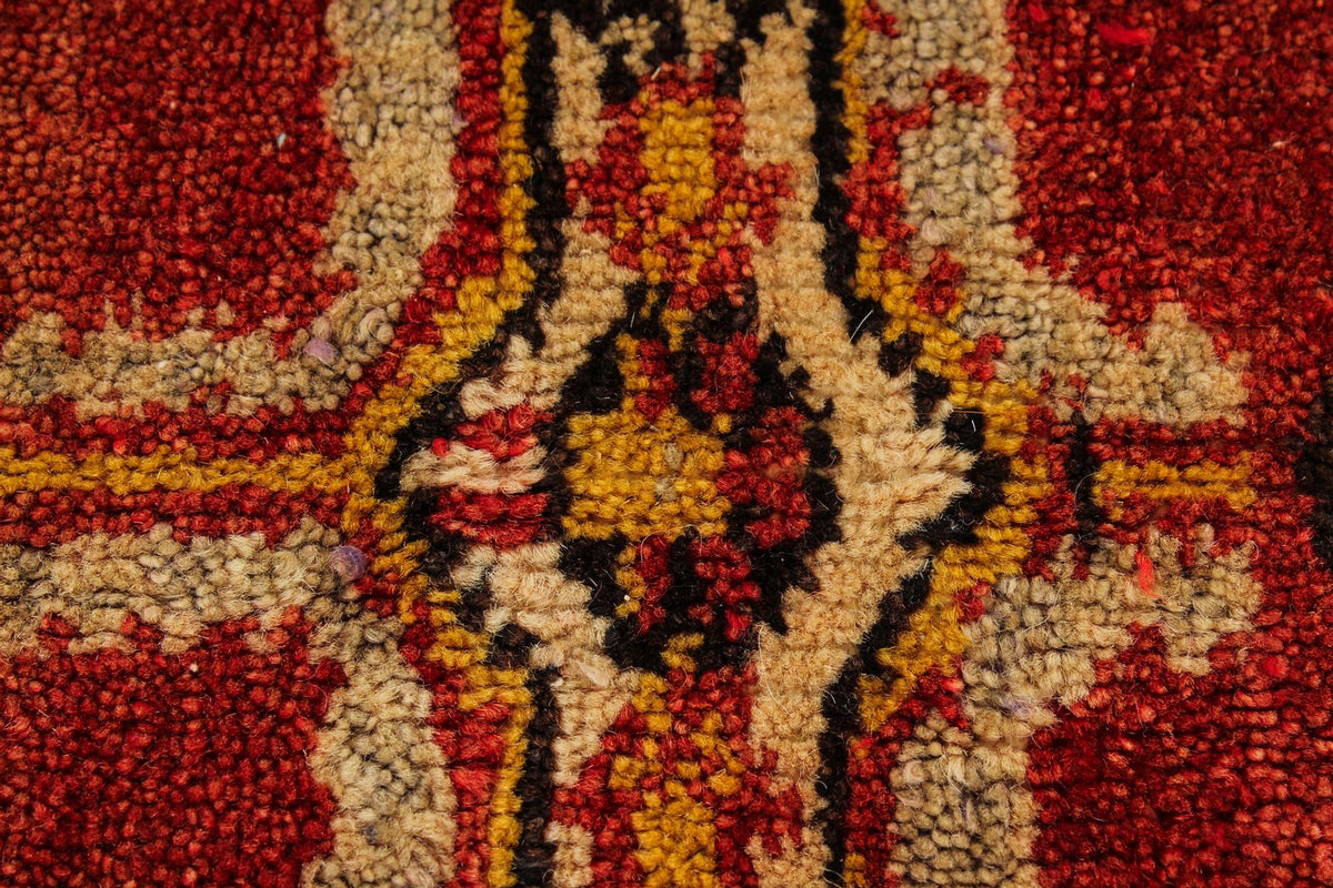 7x10 Red and Green Turkish Traditional Rug