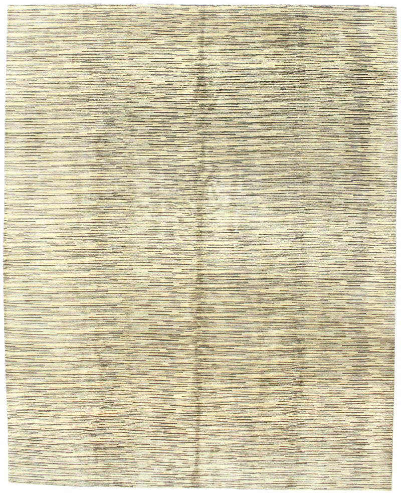 8x10 Beige and Gray Modern Contemporary Rug