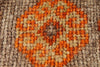 3x9 Orange and Gray Turkish Tribal Runner