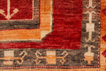 4x9 Red and Orange Turkish Tribal Runner