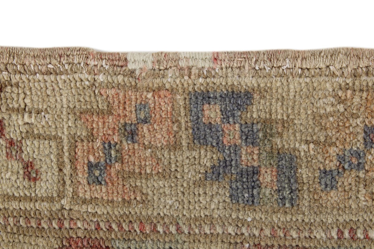 4x6 Pink and Green Turkish Tribal Rug