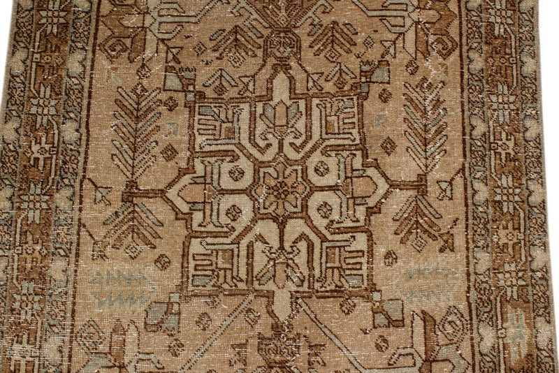 3x12 Beige and Brown Persian Runner
