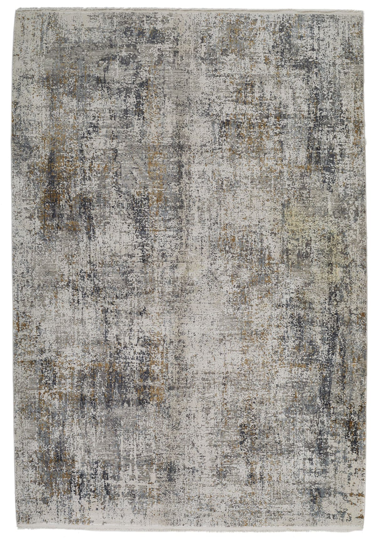 5x8 Gray and Gold Turkish Antep Rug