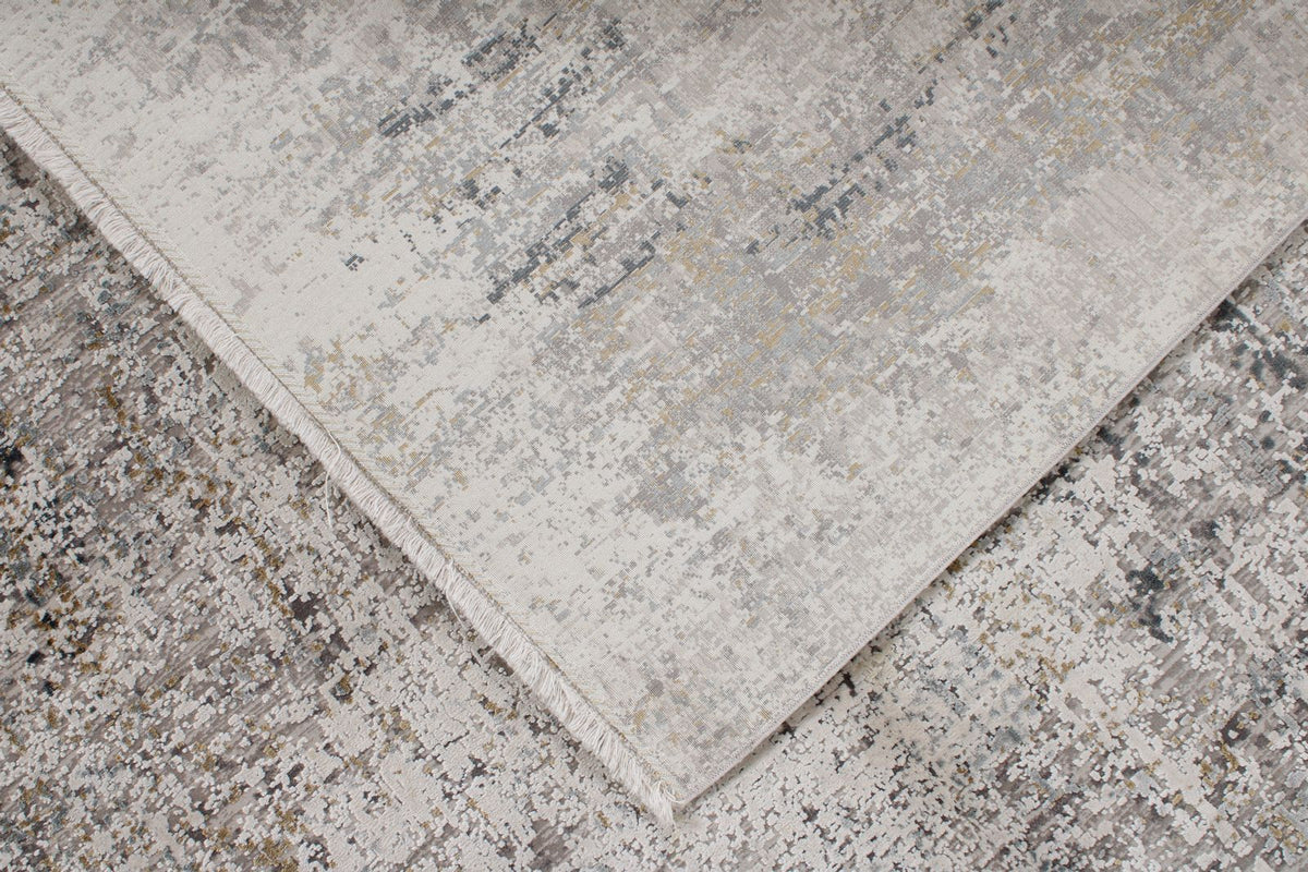5x8 Gray and Gold Turkish Antep Rug