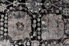 10x13 Black and White Turkish Antep Rug