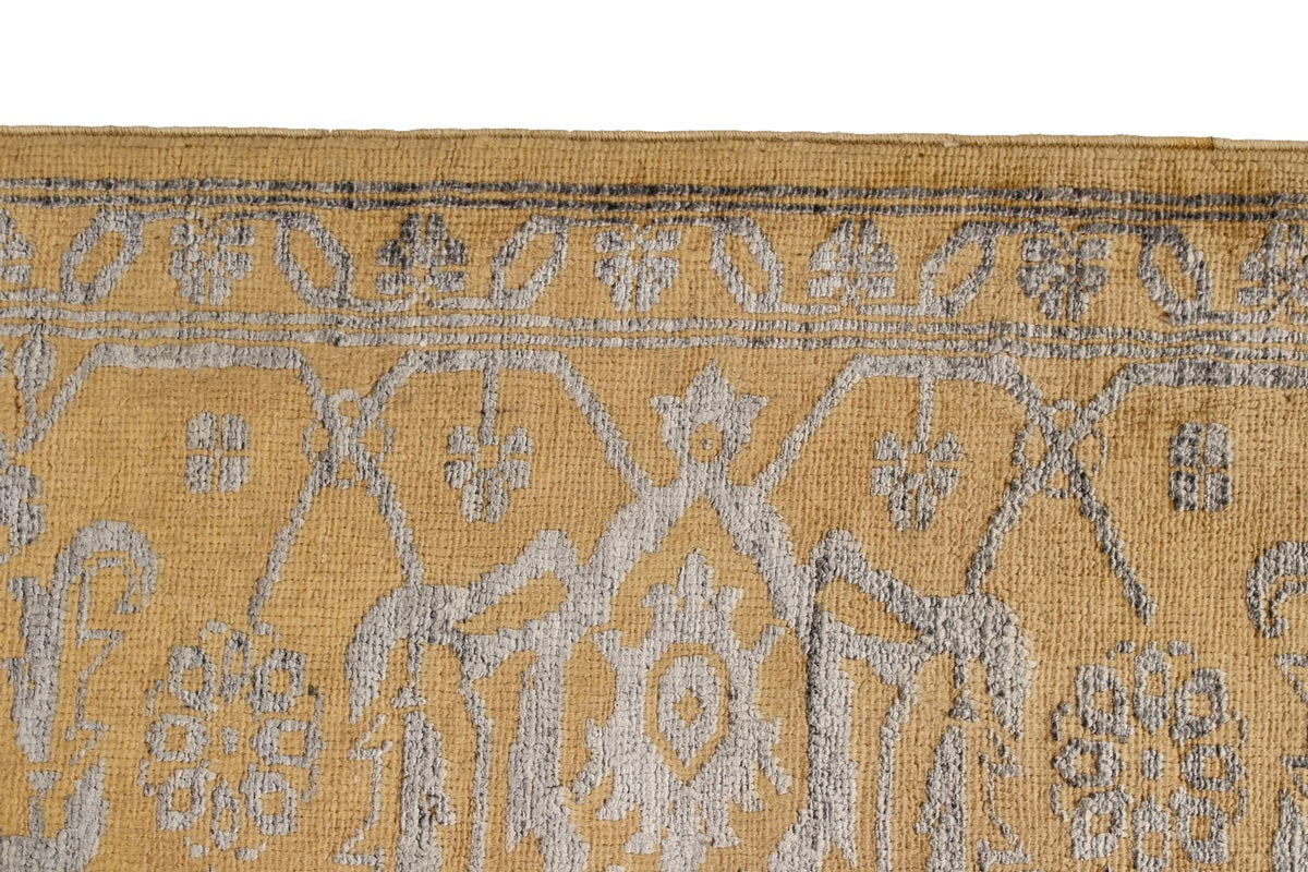 8x10 Gold and Gray Modern Contemporary Rug