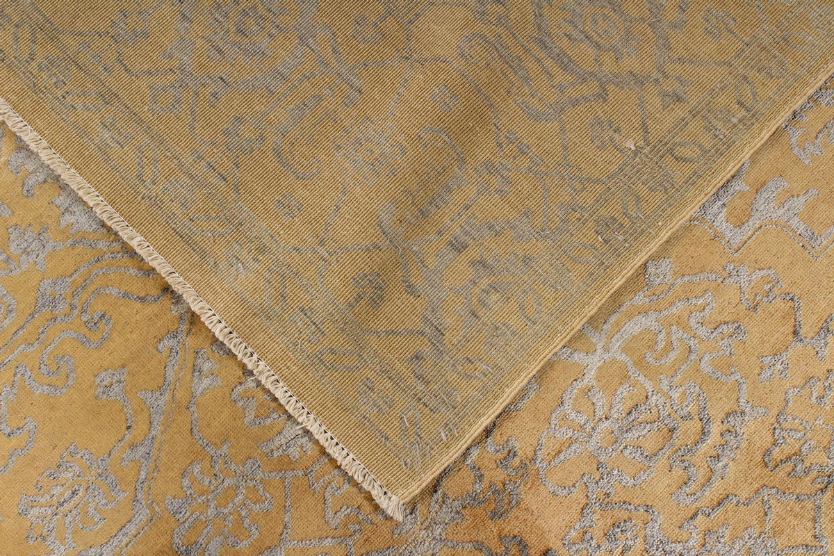 8x10 Gold and Gray Modern Contemporary Rug