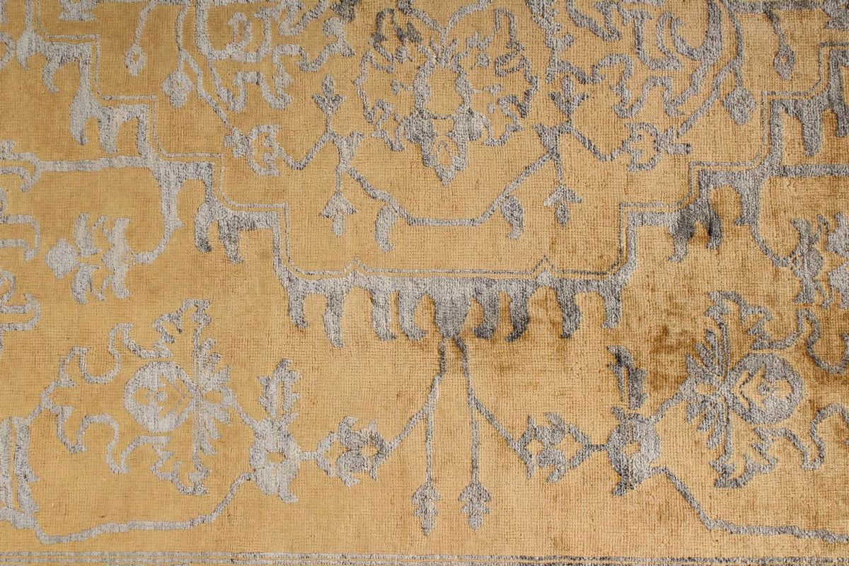 8x10 Gold and Gray Modern Contemporary Rug