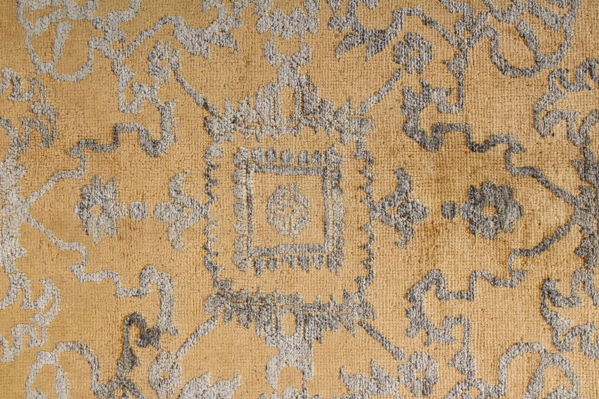 8x10 Gold and Gray Modern Contemporary Rug