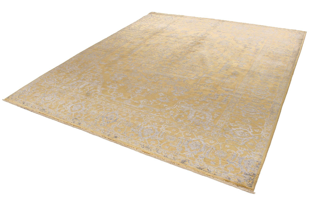 8x10 Gold and Gray Modern Contemporary Rug