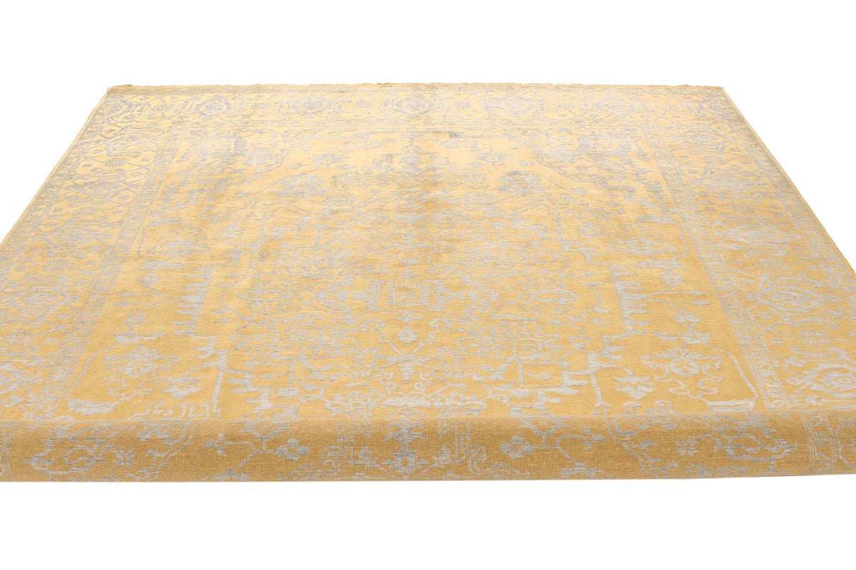8x10 Gold and Gray Modern Contemporary Rug