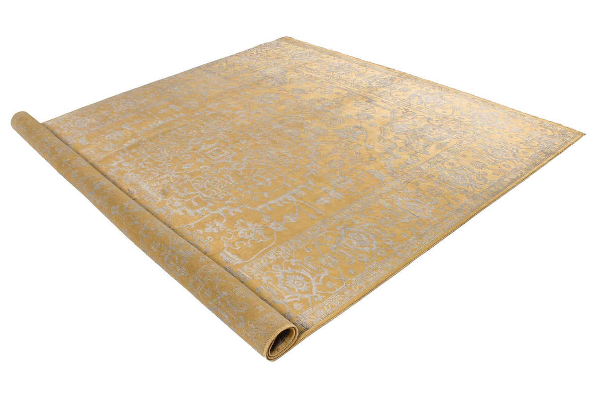 8x10 Gold and Gray Modern Contemporary Rug