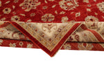 8x10 Red and Beige Turkish Oushak Rug