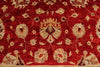 8x10 Red and Beige Turkish Oushak Rug