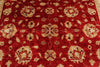 8x10 Red and Beige Turkish Oushak Rug