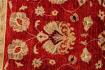 8x10 Red and Beige Turkish Oushak Rug