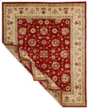 8x10 Red and Beige Turkish Oushak Rug