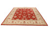 8x10 Red and Beige Turkish Oushak Rug