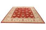 8x10 Red and Beige Turkish Oushak Rug