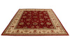 8x10 Red and Beige Turkish Oushak Rug