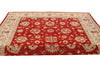 8x10 Red and Beige Turkish Oushak Rug