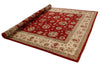 8x10 Red and Beige Turkish Oushak Rug