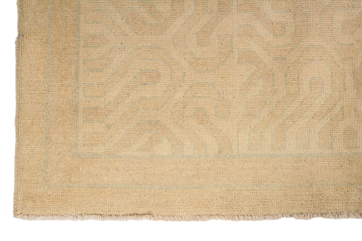 Vintage Handmade 8x10 Beige Anatolian Turkish Tribal Distressed Area Rug