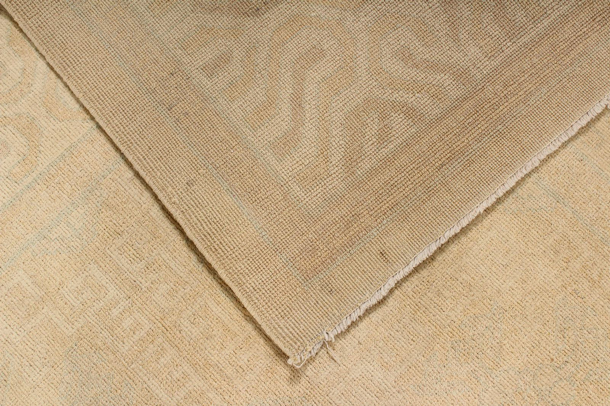 Vintage Handmade 8x10 Beige Anatolian Turkish Tribal Distressed Area Rug