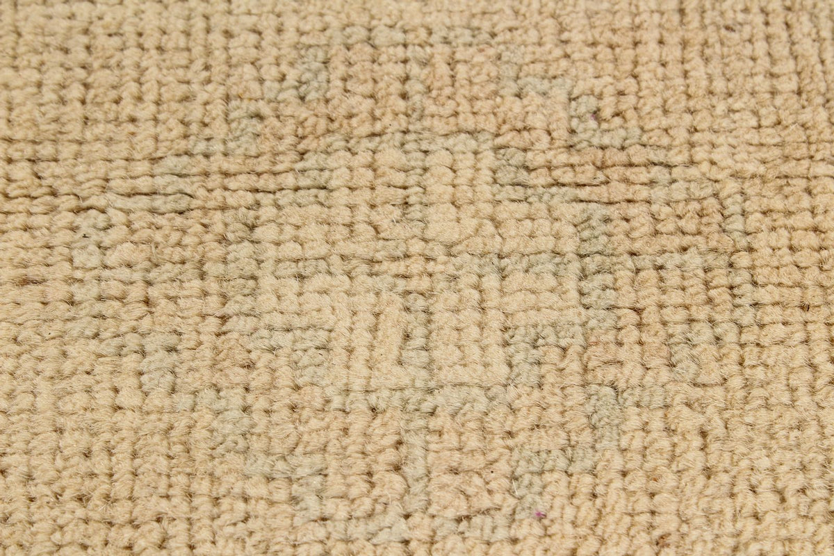 Vintage Handmade 8x10 Beige Anatolian Turkish Tribal Distressed Area Rug