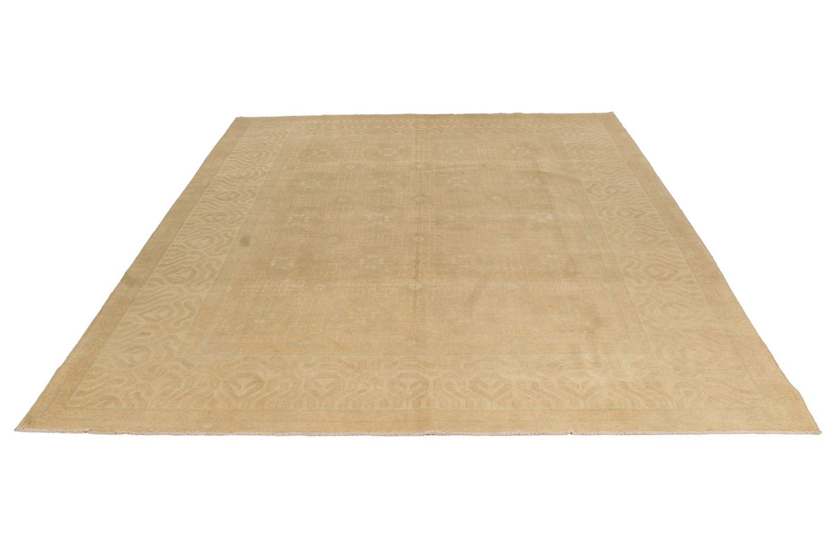 Vintage Handmade 8x10 Beige Anatolian Turkish Tribal Distressed Area Rug