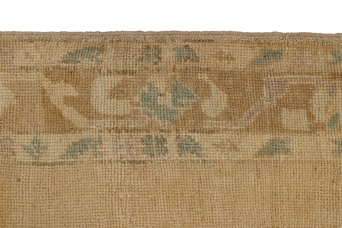 5x8 Green and Brown Turkish Tribal Rug