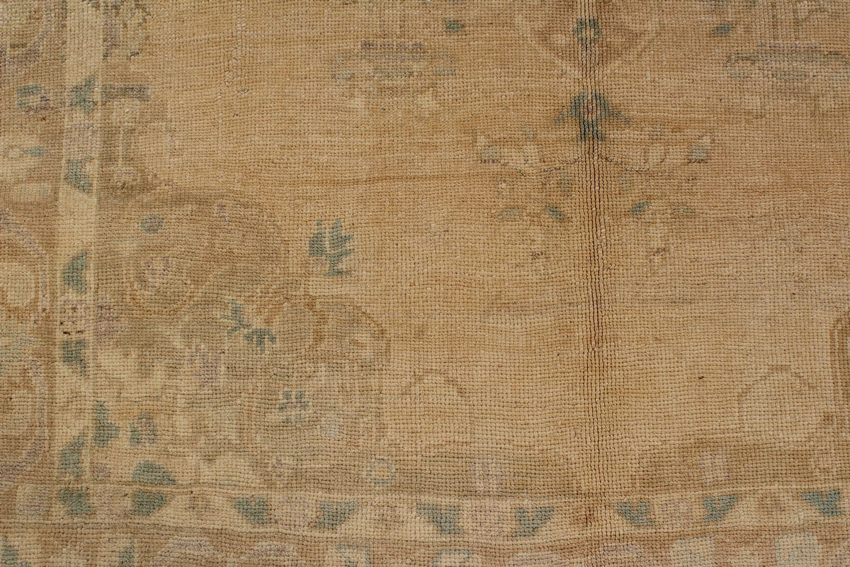 5x8 Green and Brown Turkish Tribal Rug