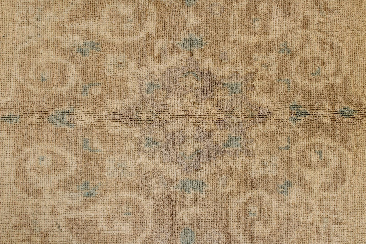 5x8 Green and Brown Turkish Tribal Rug