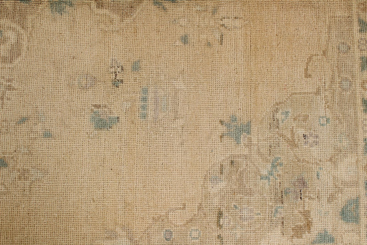 5x8 Green and Brown Turkish Tribal Rug