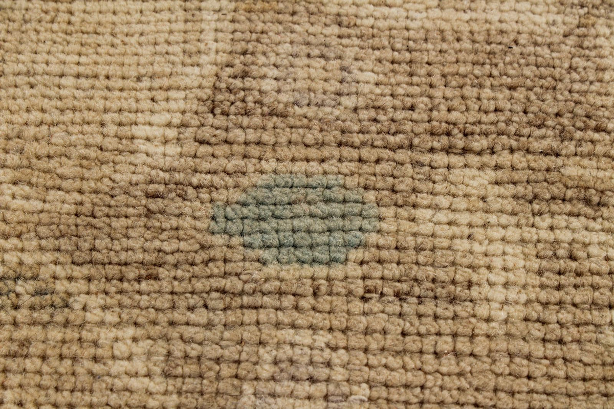 5x8 Green and Brown Turkish Tribal Rug