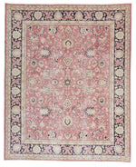 8x10 Red and Black Turkish Oushak Rug