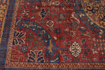 8x12 Red and Ivory Turkish Tribal Rug