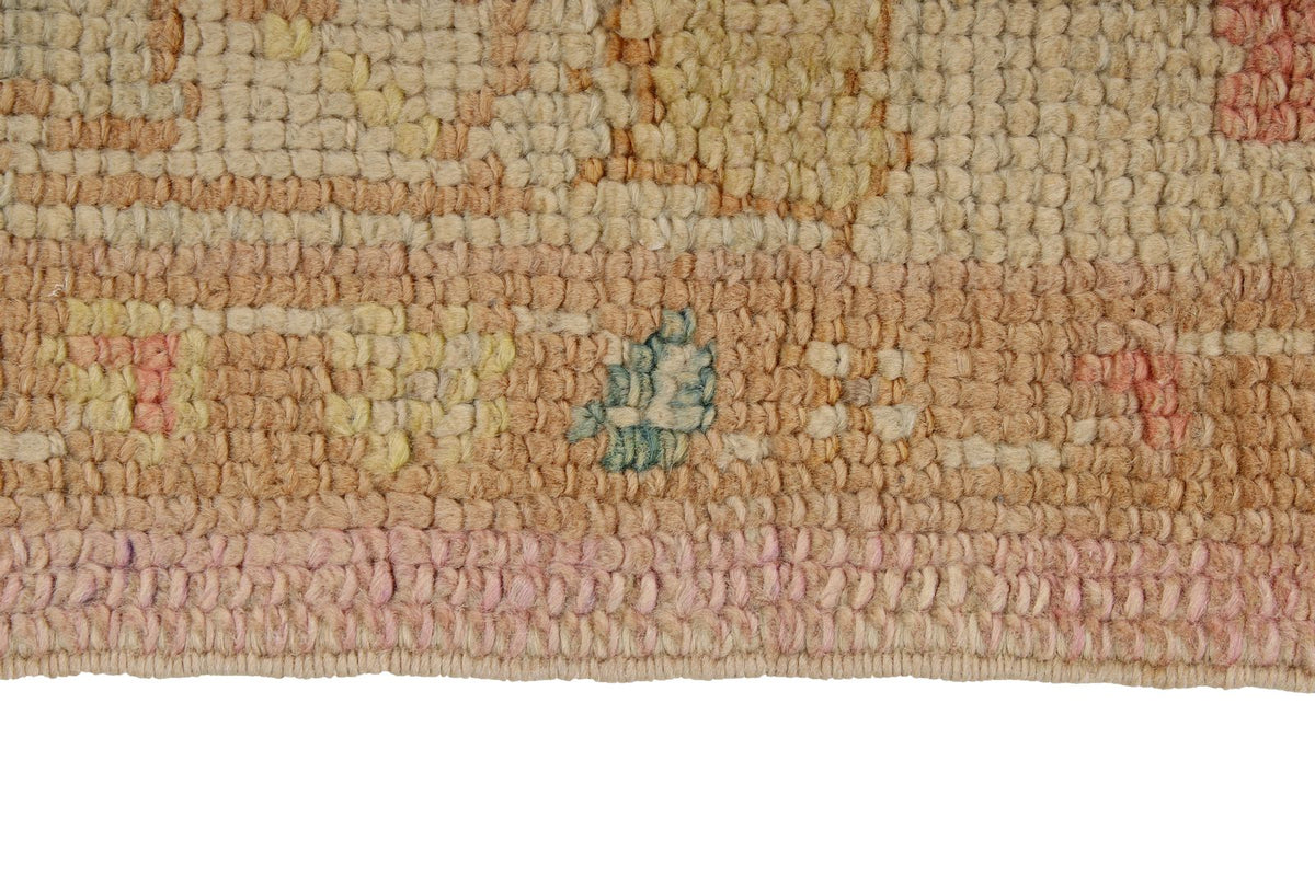 3x7 Pink and Ivory Turkish Oushak Runner