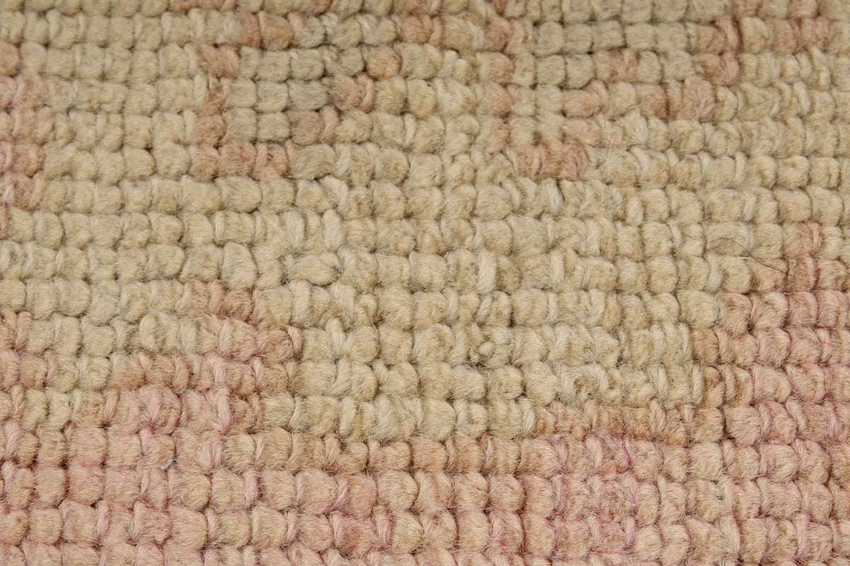 3x7 Pink and Ivory Turkish Oushak Runner