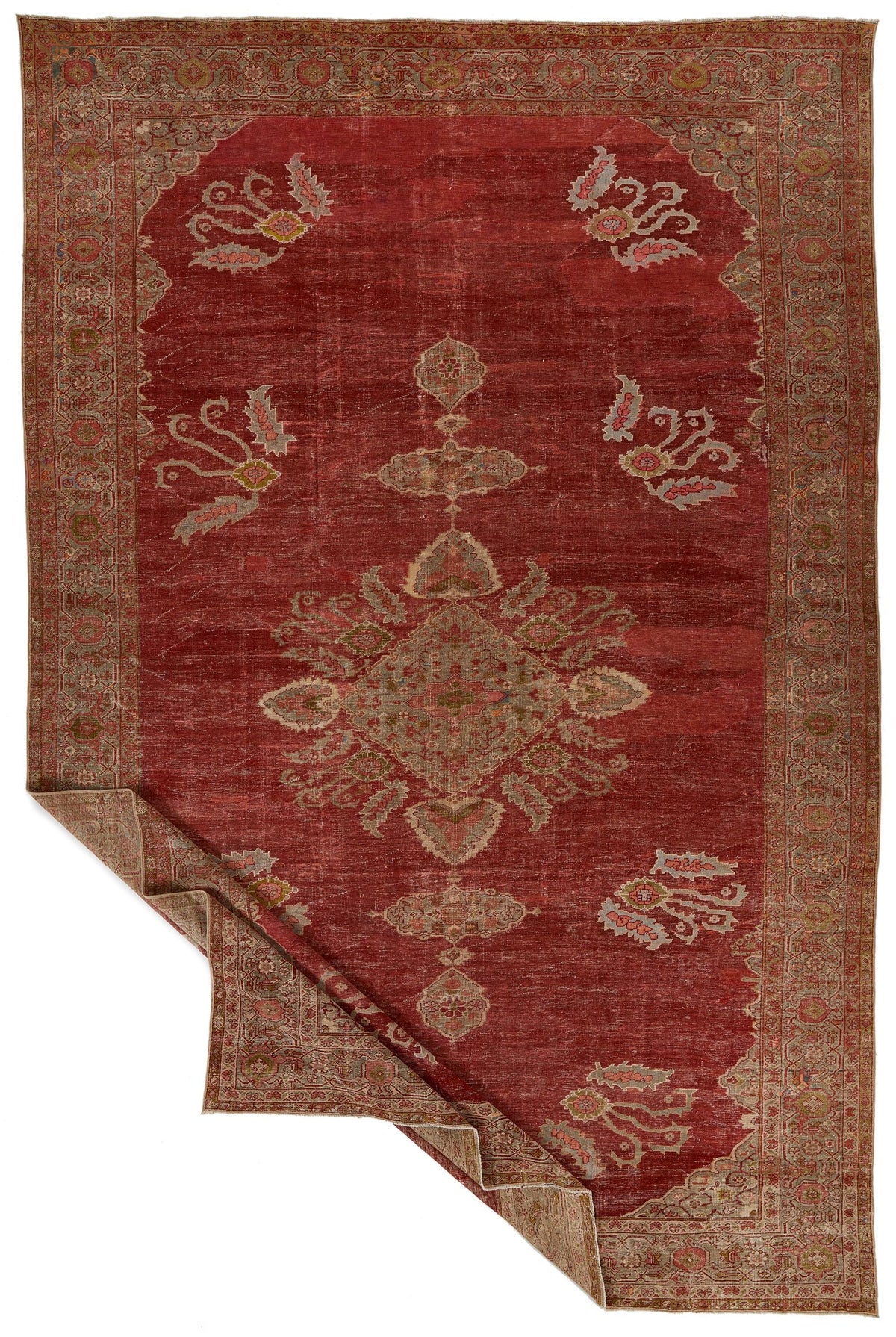 10x16 Red and Green Persian Rug
