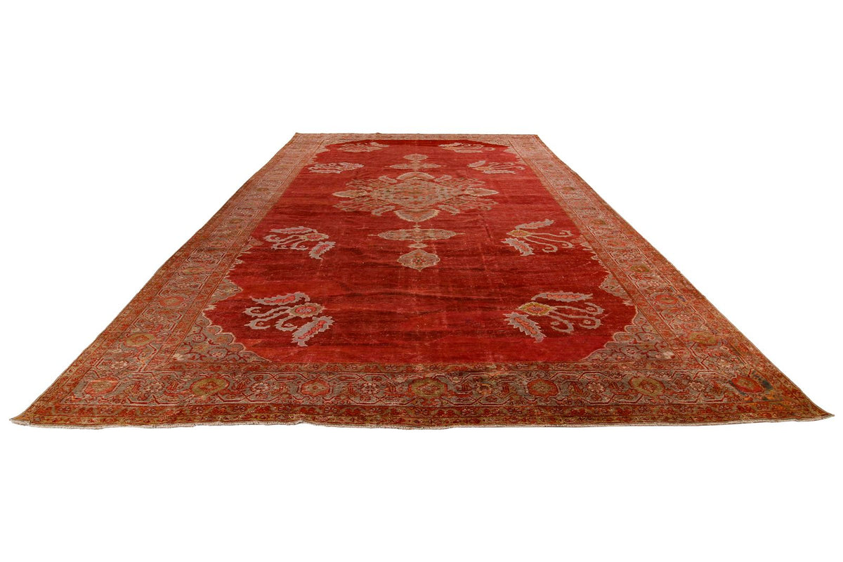 10x16 Red and Green Persian Rug
