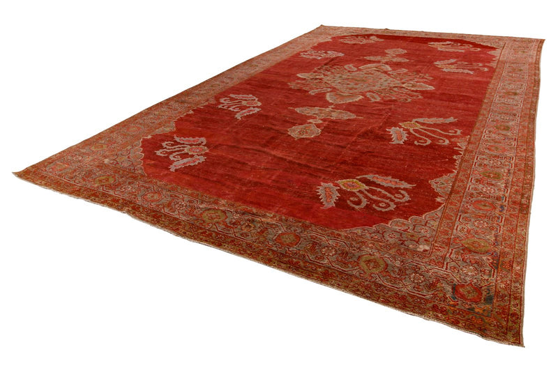 10x16 Red and Green Persian Rug