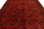 9x12 Red and Navy Turkish Tribal Rug