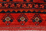 9x12 Red and Navy Turkish Tribal Rug