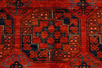 9x12 Red and Navy Turkish Tribal Rug